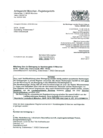 Handelsregisterauszug bei EATK GmbH in Ascholding